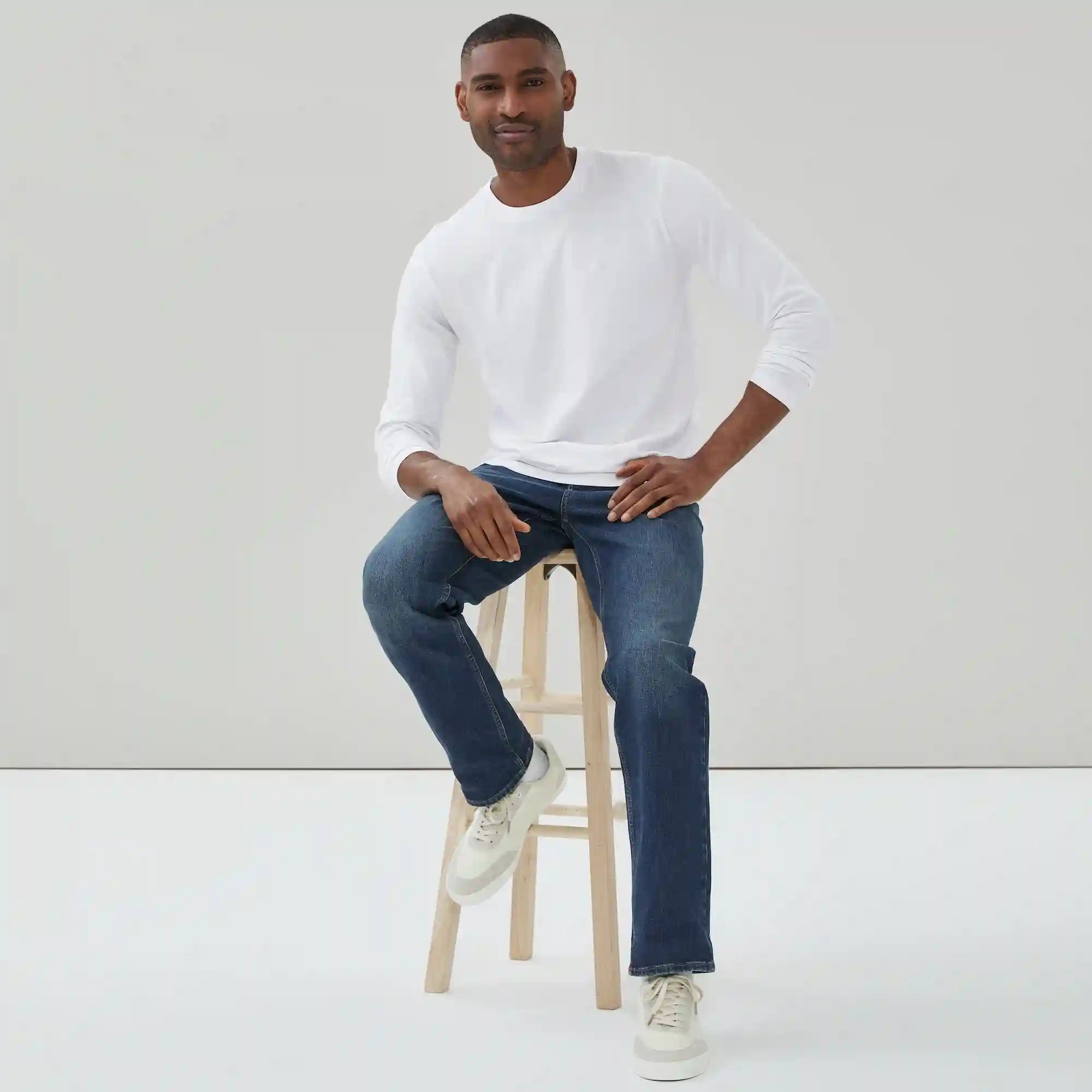 Men's Organic Cotton Crewneck Long Sleeve