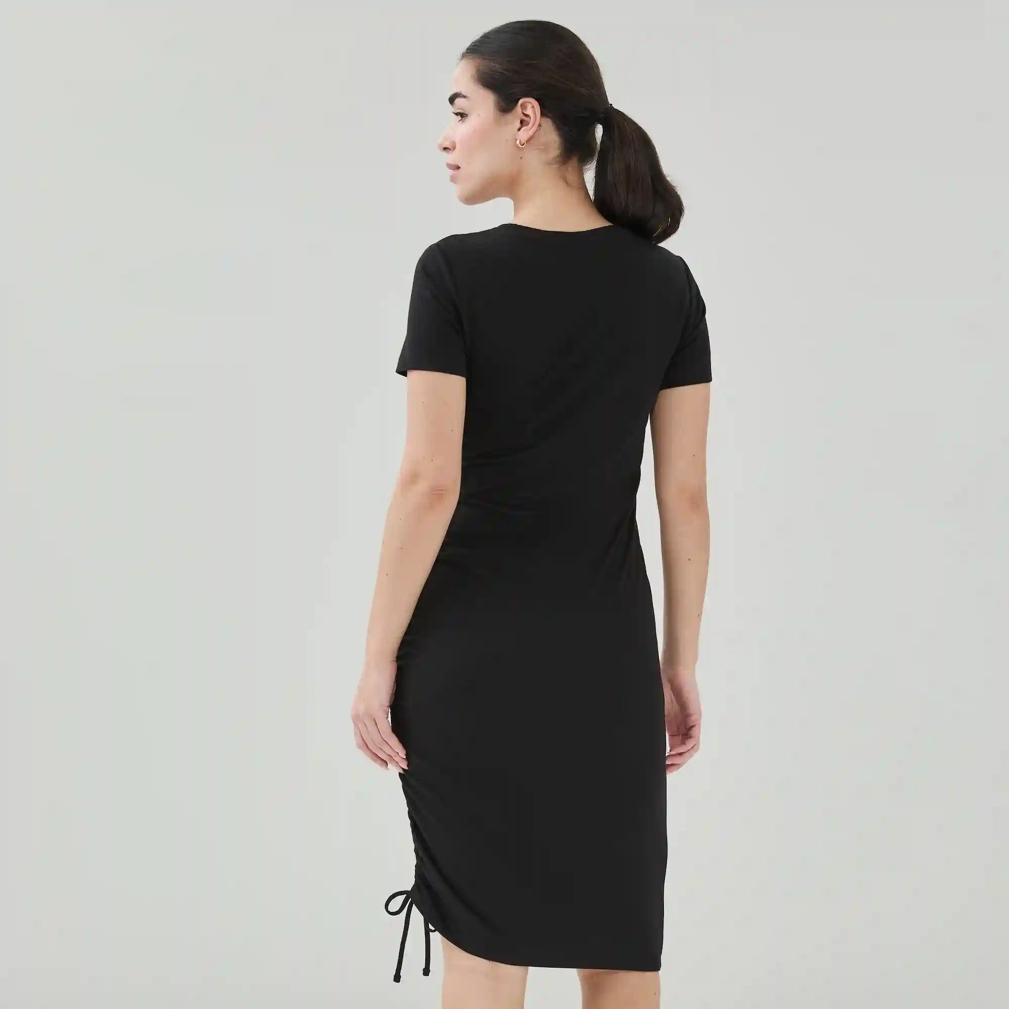 Active Side Ruched Midi Dress