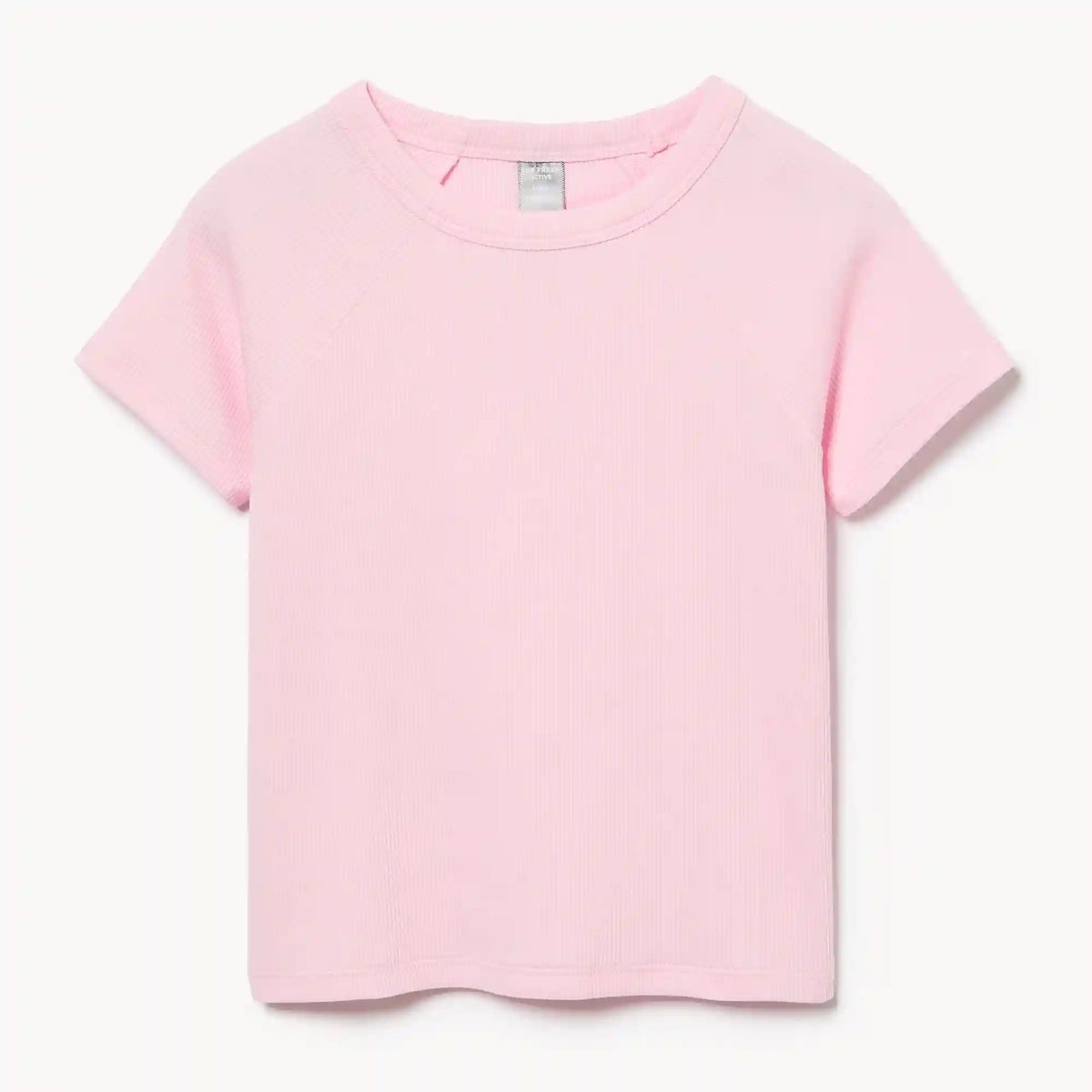 Kid Girls' Ribbed Cotton T-Shirt