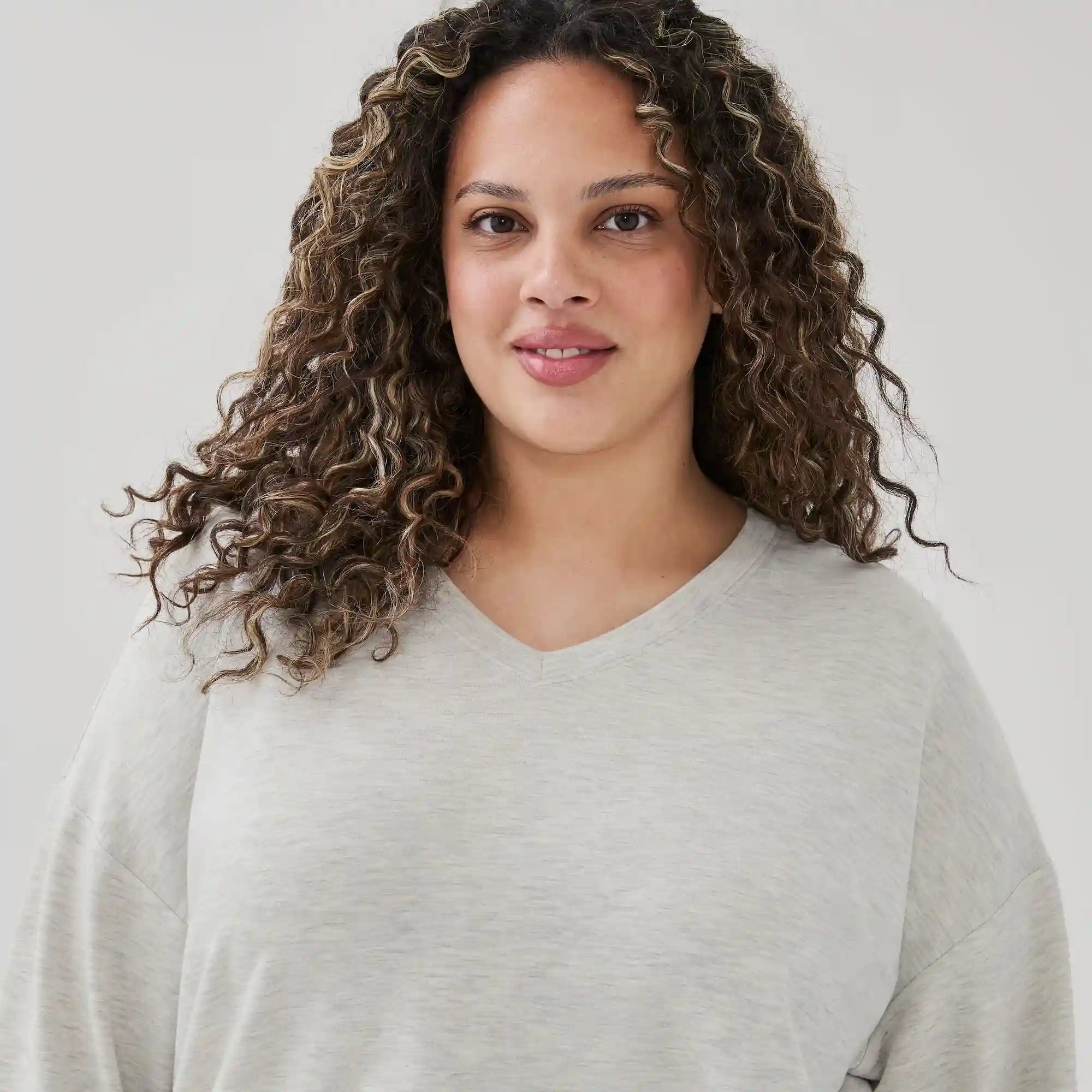 Women+ V-Neck Lounge Sweatshirt