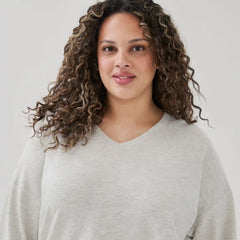 Women+ V-Neck Lounge Sweatshirt