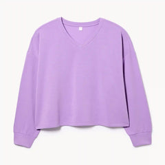 Women+ V-Neck Lounge Sweatshirt