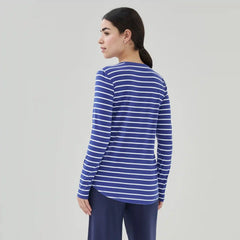 Active Striped Long Sleeve Top