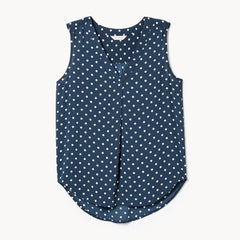 Printed V-Neck Tank Top