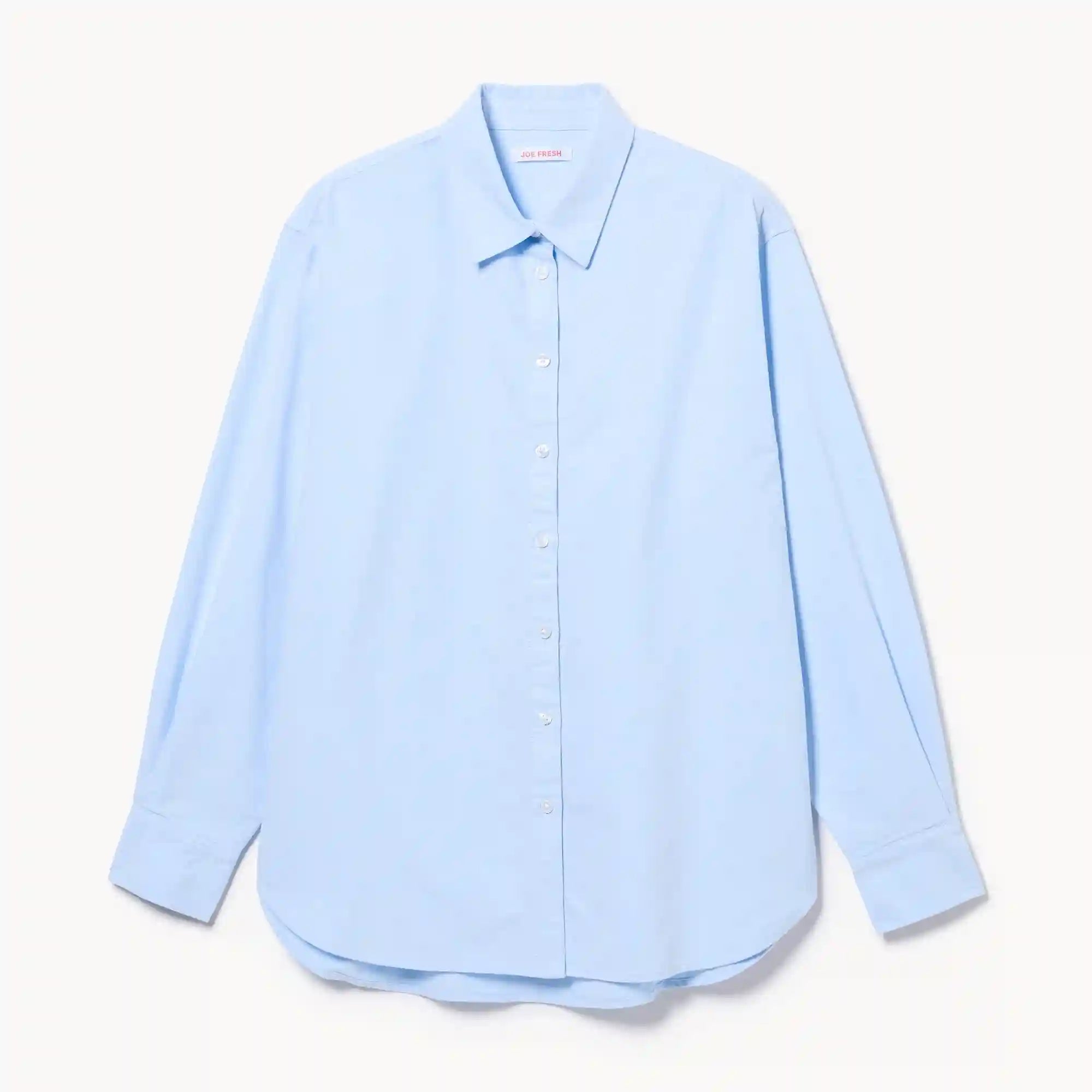 Oversized Striped Button-Up Shirt