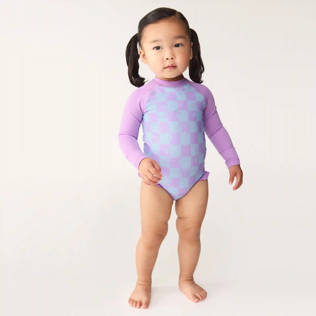 Baby Girls' Rash Guard Swimsuit