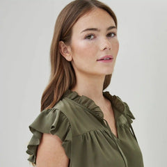 Ruffled Shell Top