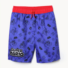 Kid Boys' Nintendo Super Mario Swim Short