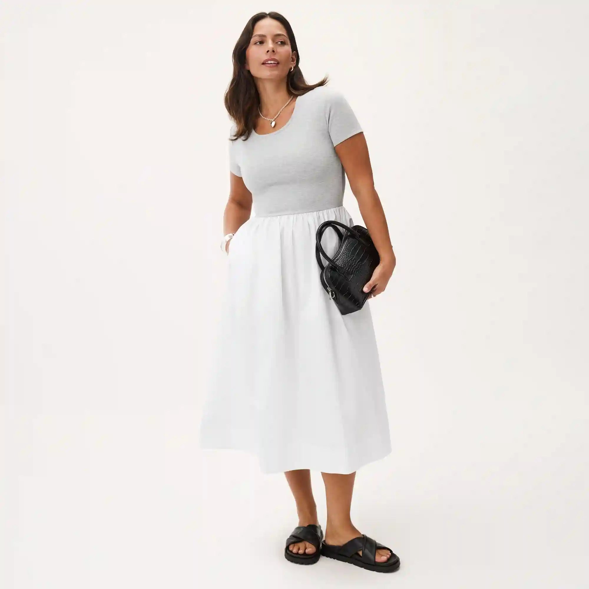 Flared Midi Dress
