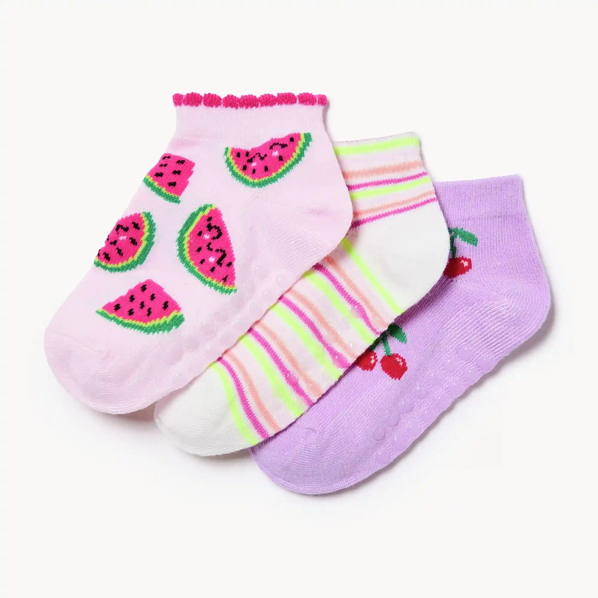 Toddler Girls' 3-Pack Low-Cut Socks