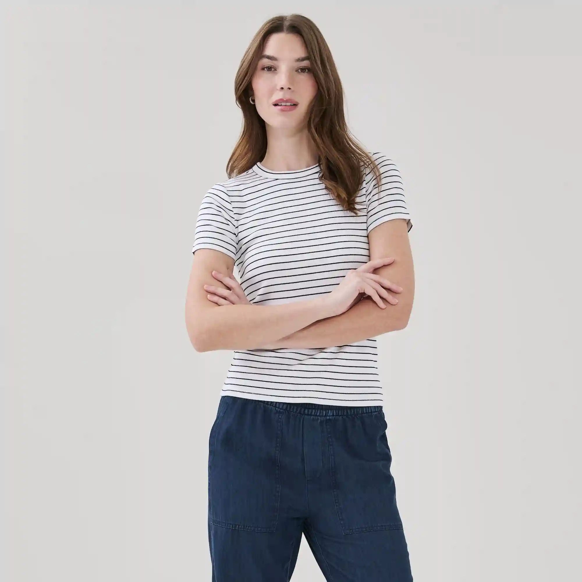 Slim Fit Ribbed T-Shirt