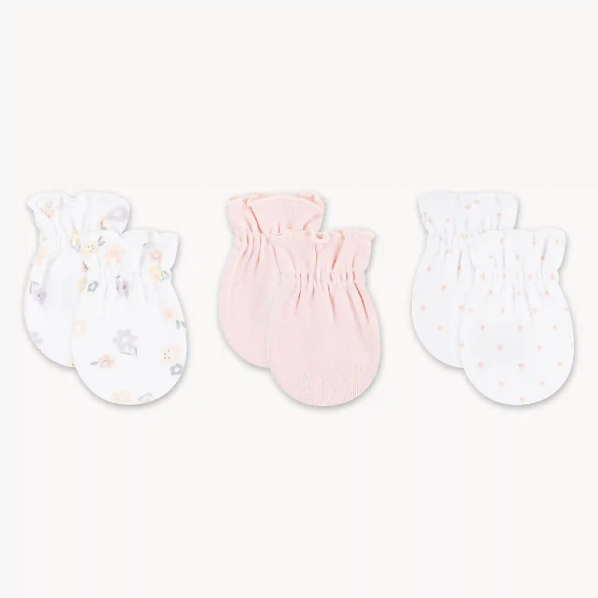 Newborn Huggies Organic Cotton Mittens 3-Pack