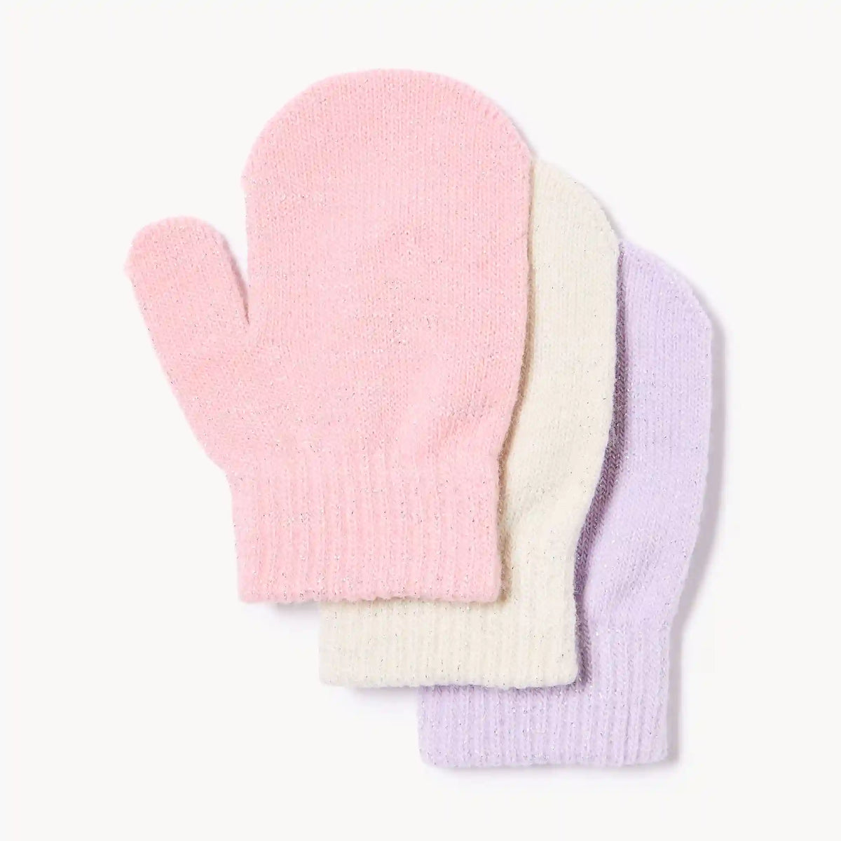 Toddler Girls' 3-Pack Mittens