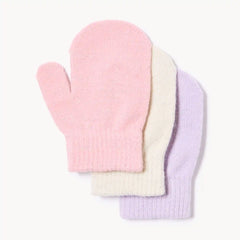 Toddler Girls' 3-Pack Mittens