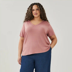 Women+ Relaxed V-Neck T-Shirt