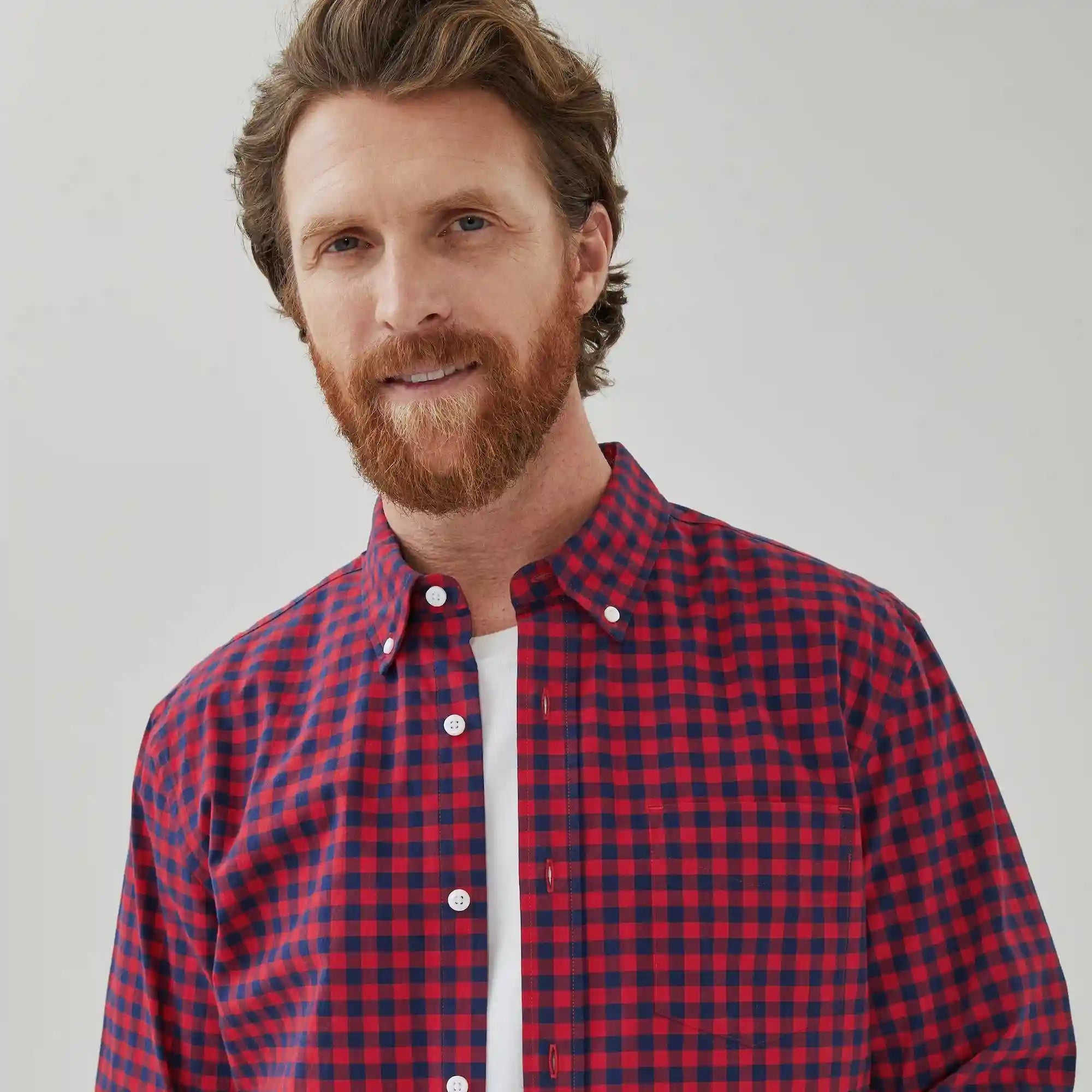 Men's Poplin Botton-Down Shirt