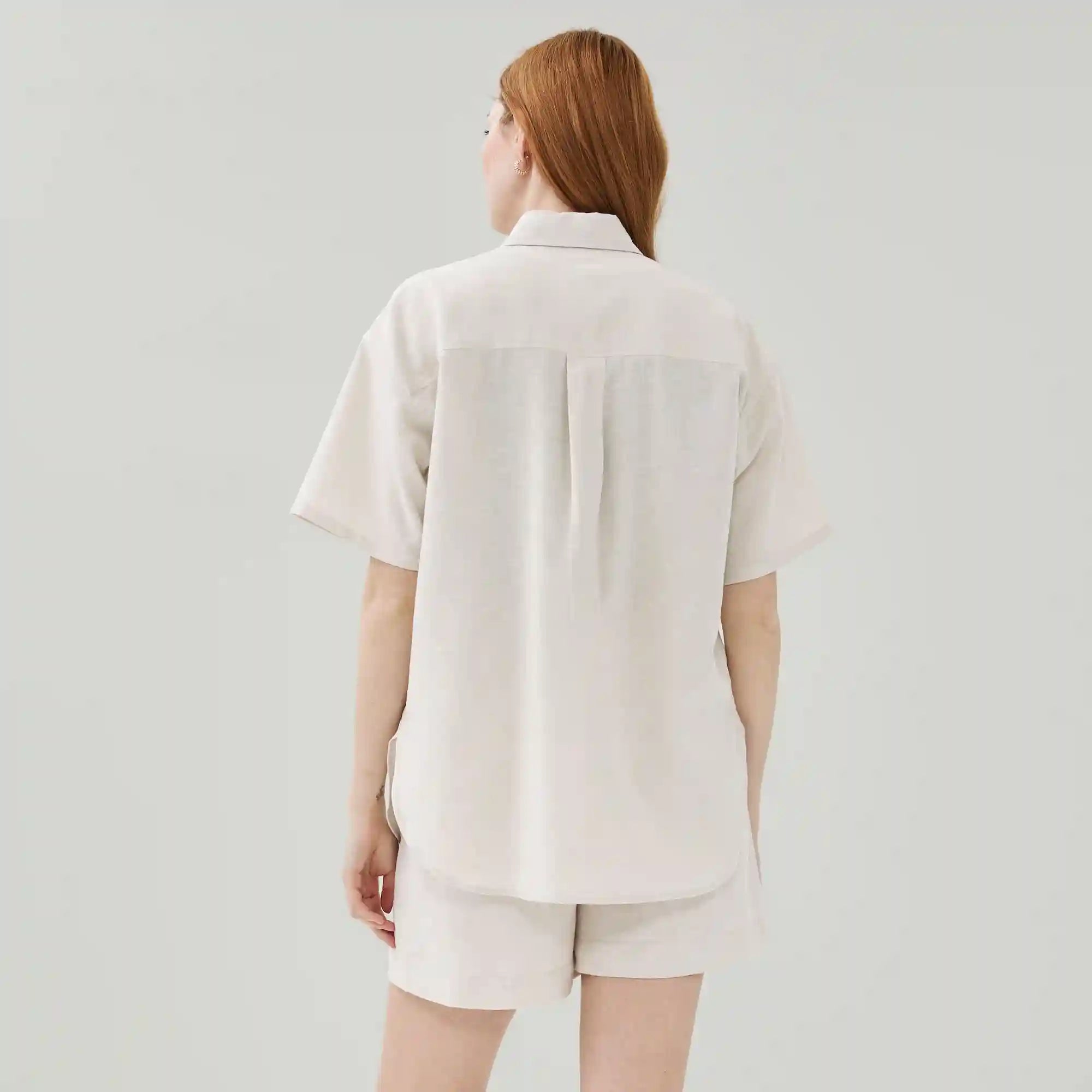 Linen Cotton Camp Shirt
