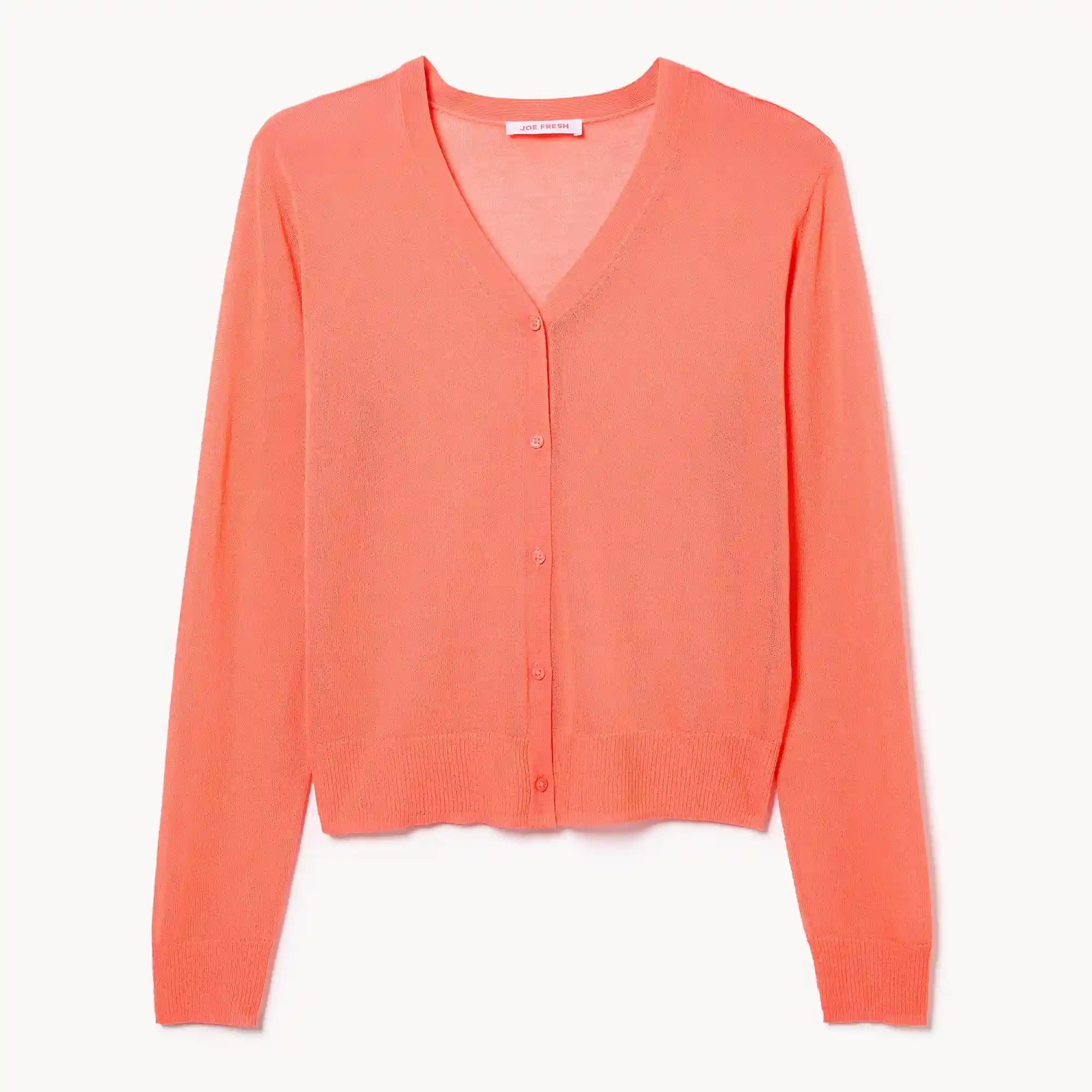 Sheer V-Neck Cardigan