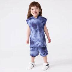 Toddler Boys' Printed Sleeveless Hoodie