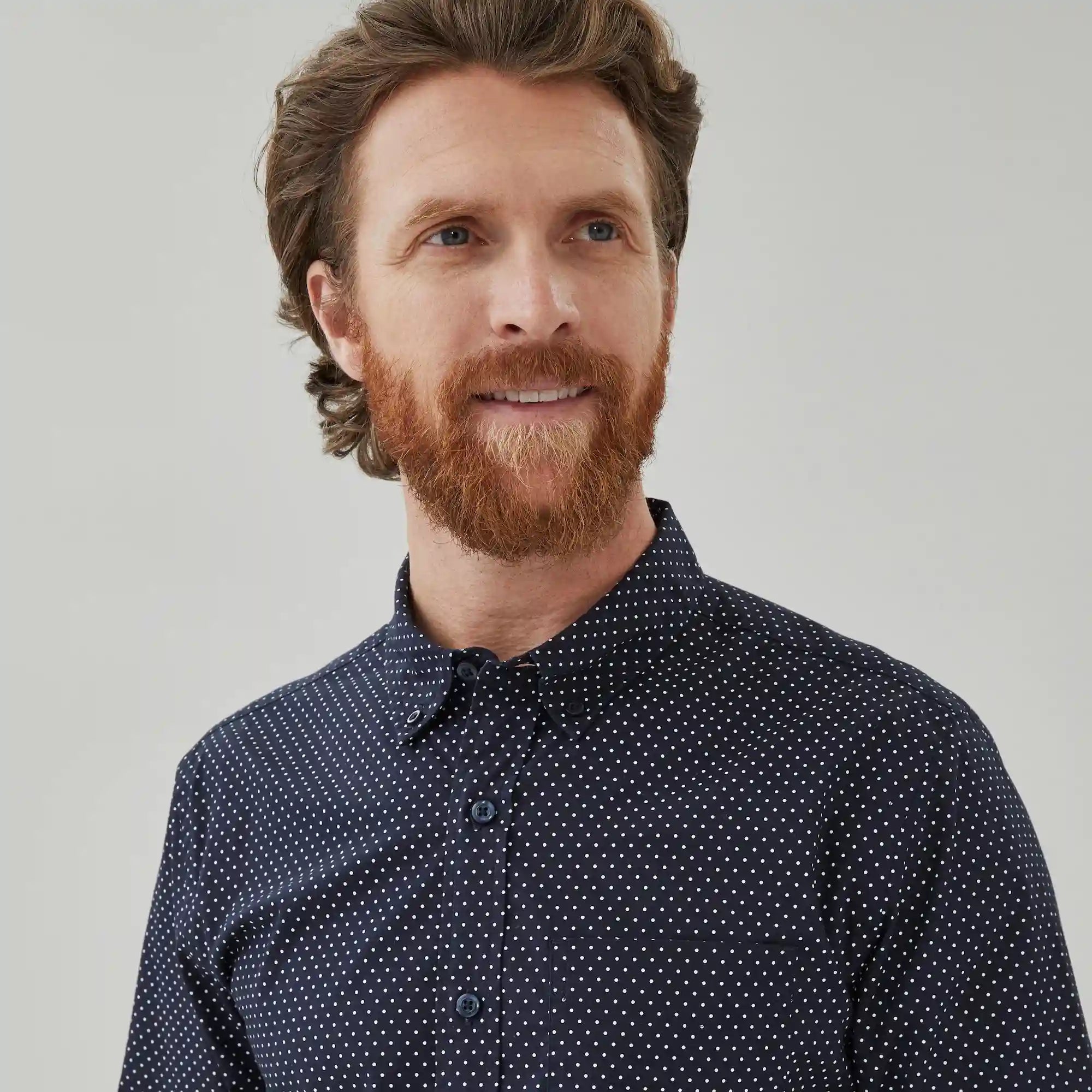 Men's Flex Printed Button-Down Shirt