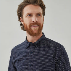 Men's Flex Printed Button-Down Shirt