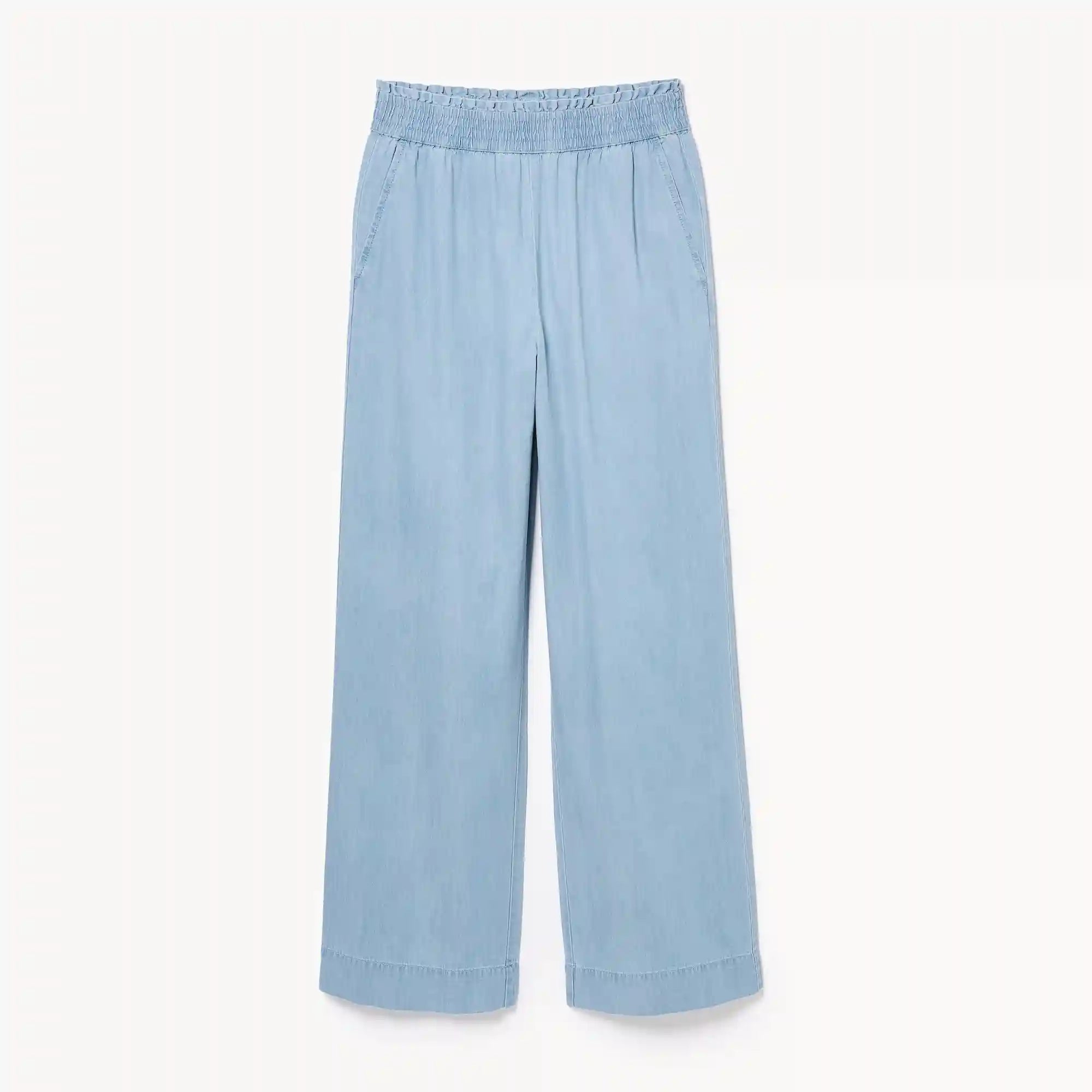 Chambray Light Wash Pull-On Pant