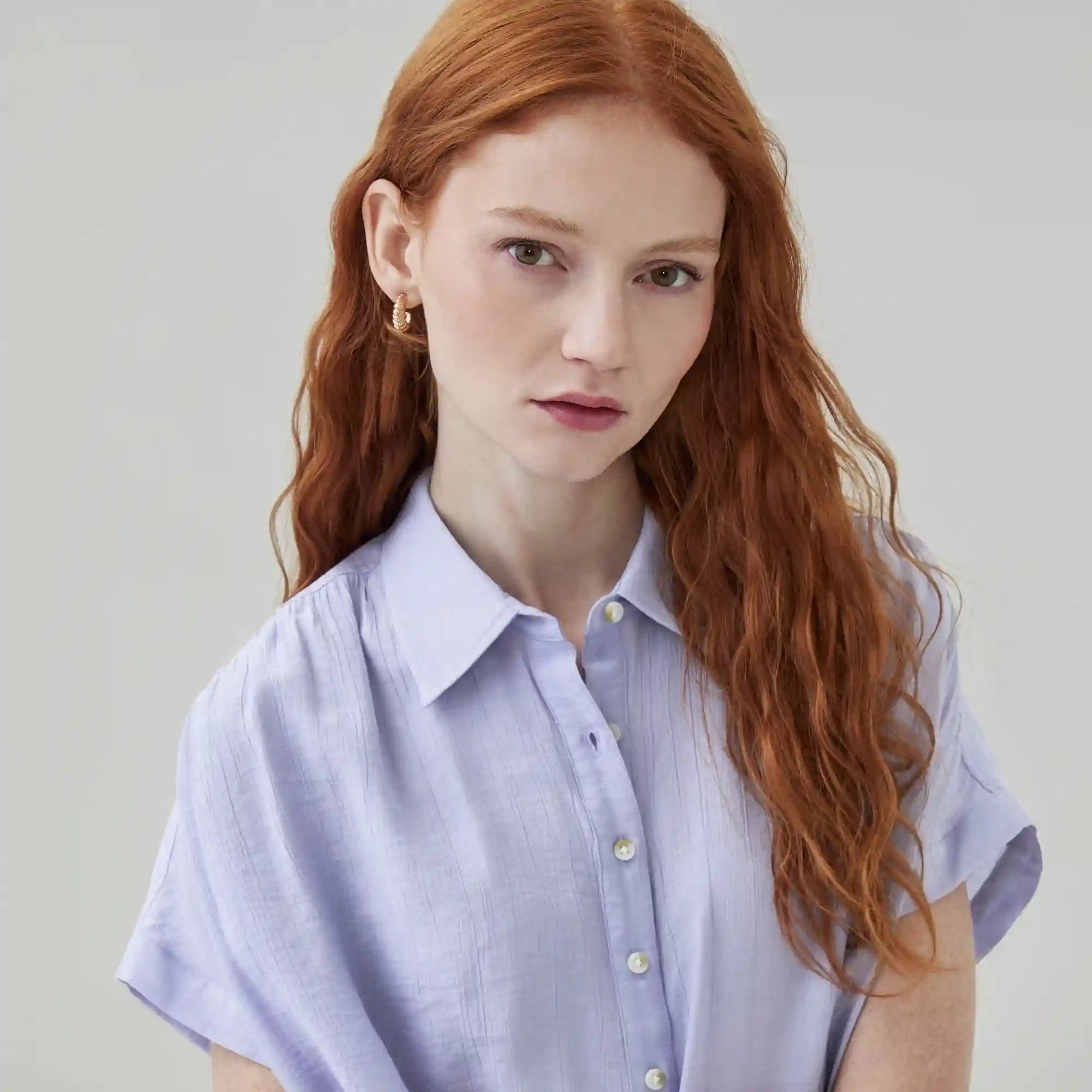 Twill Button-Up Shirt