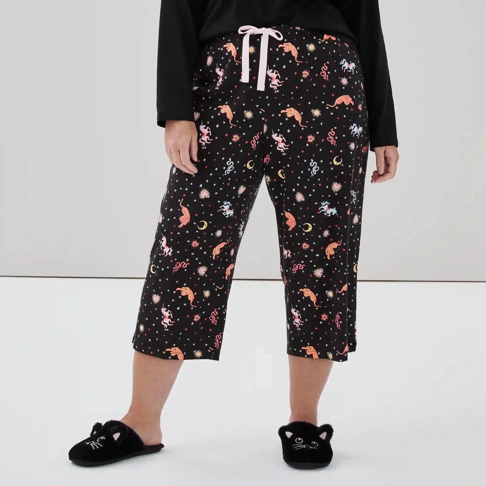 Women+ Printed Cropped Sleep Pant