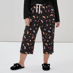 Women+ Printed Cropped Sleep Pant