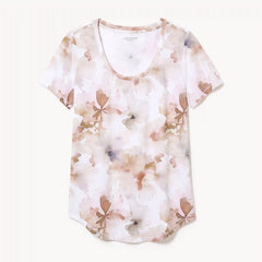 Active Printed Scoop Neck T-Shirt