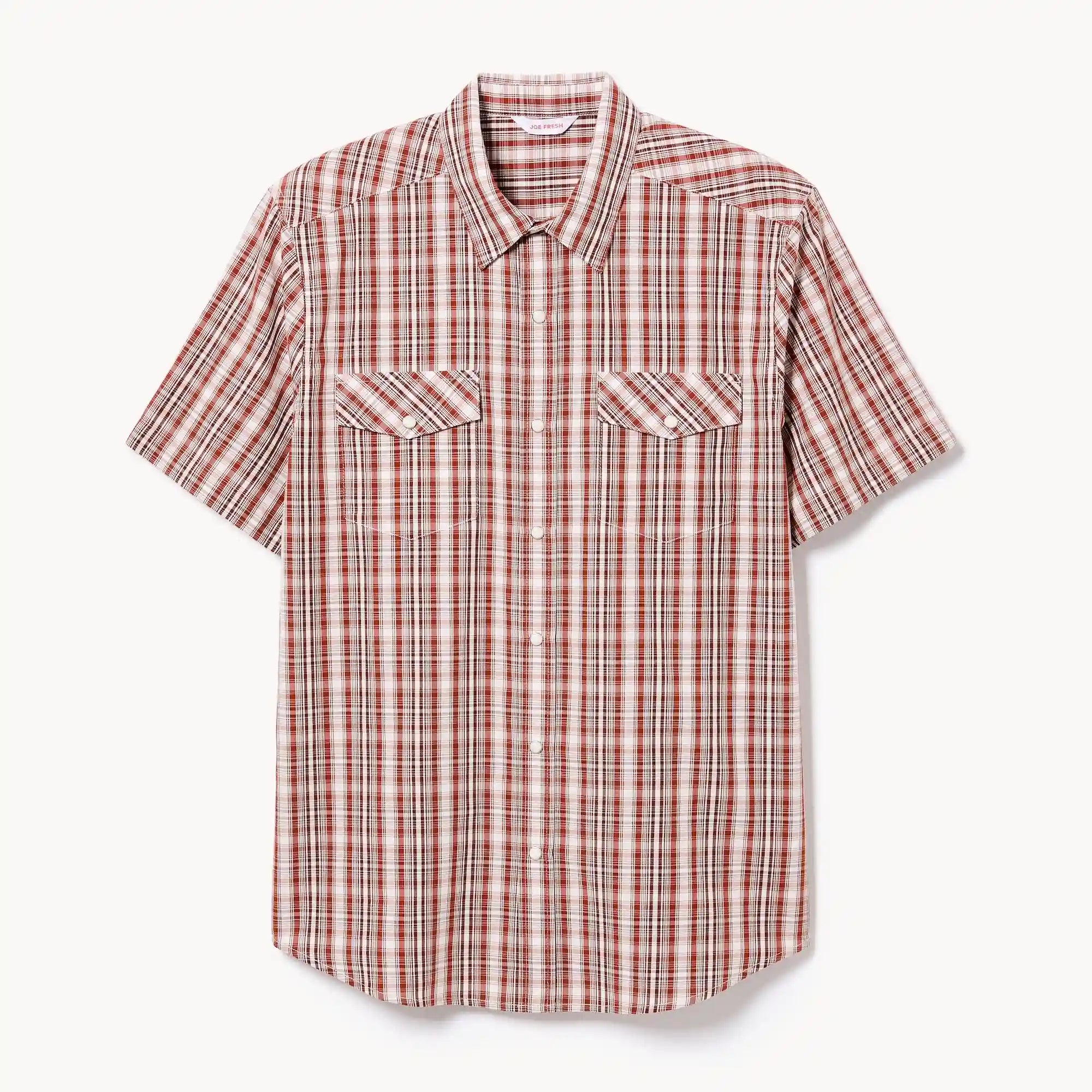Men's Plaid Button-Up Shirt