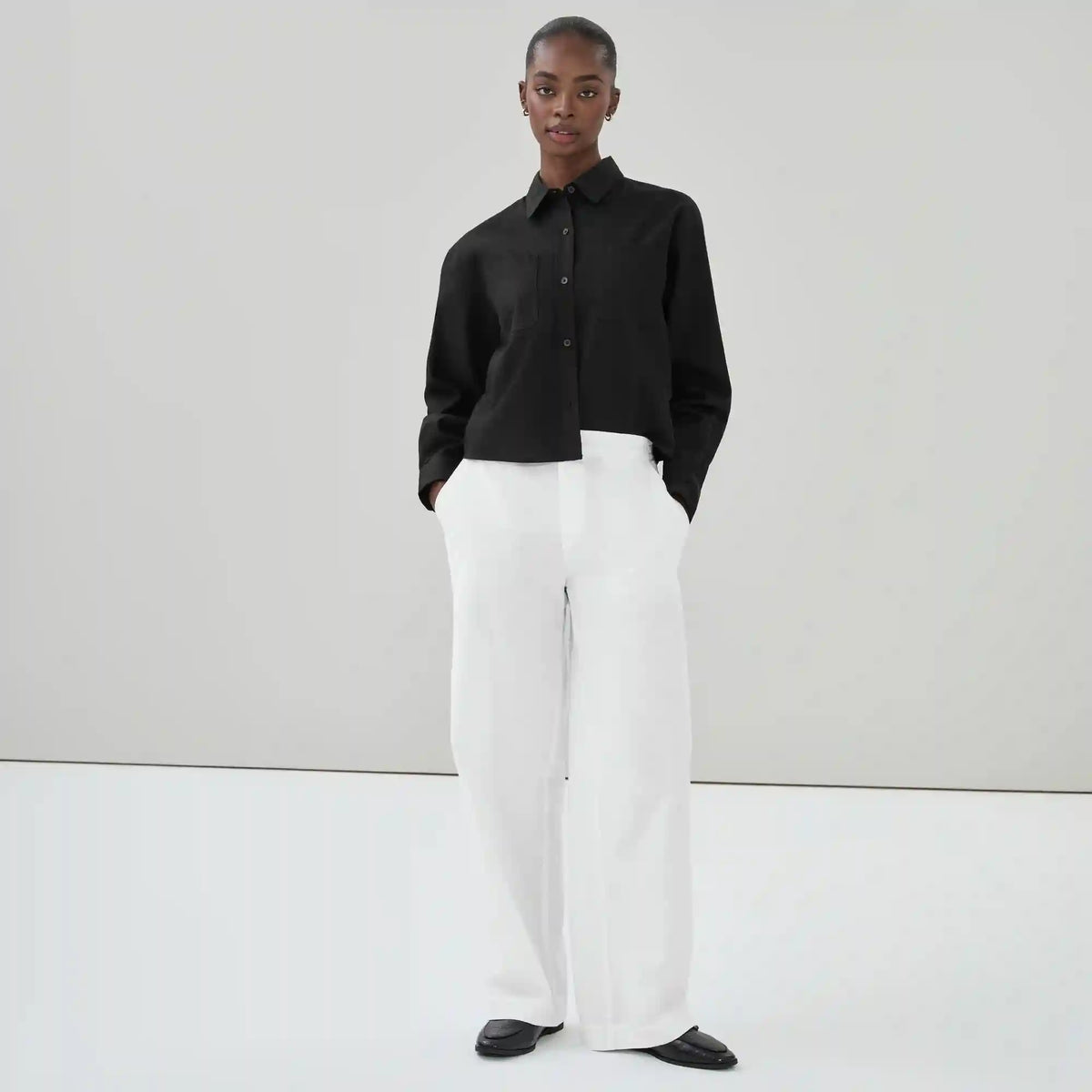 Linen Cotton Wide Leg Pant