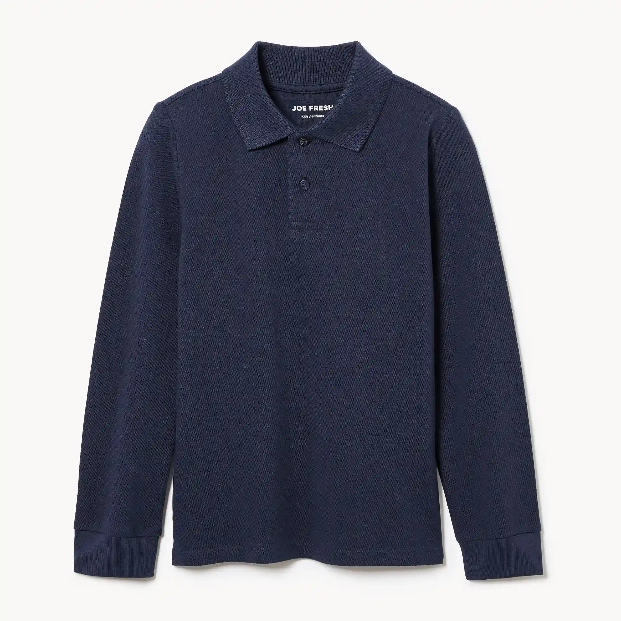 Kid Boys' Uniform Long Sleeve Polo