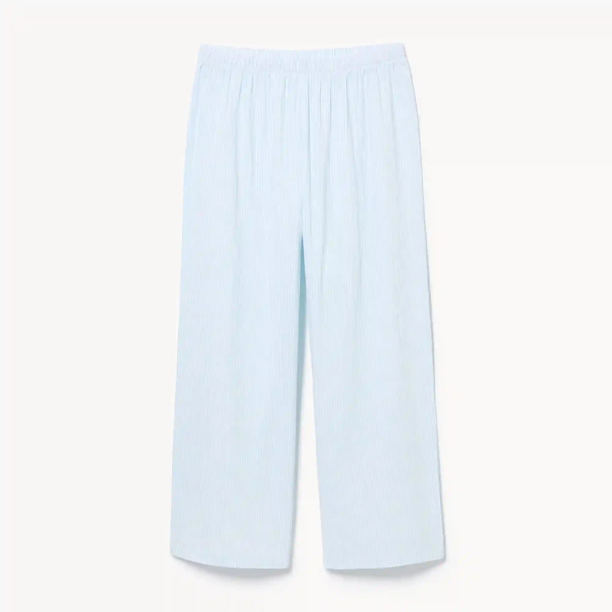 Seersucker Cropped Sleep Pant