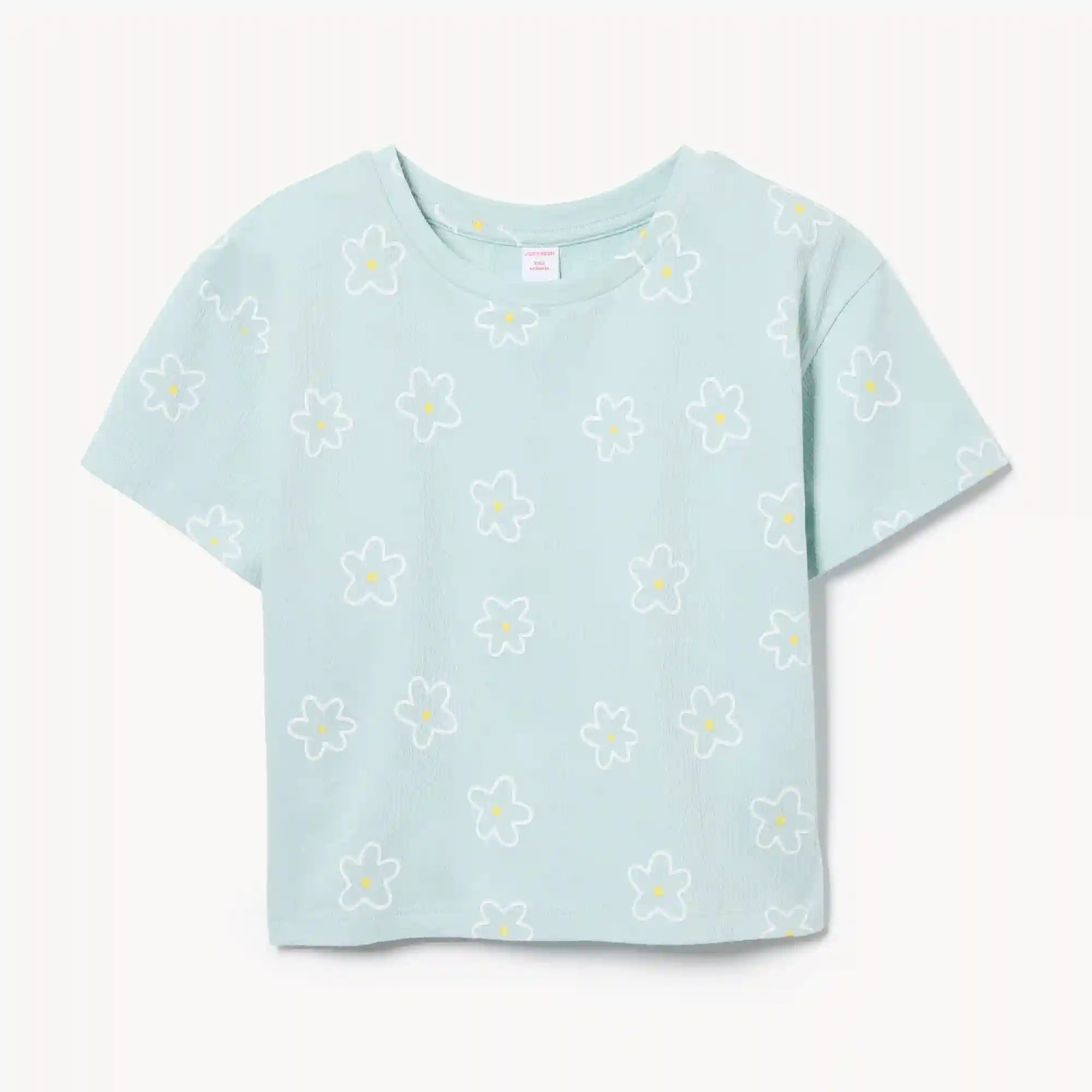 Kid Girls' Crinkled Jersey T-Shirt