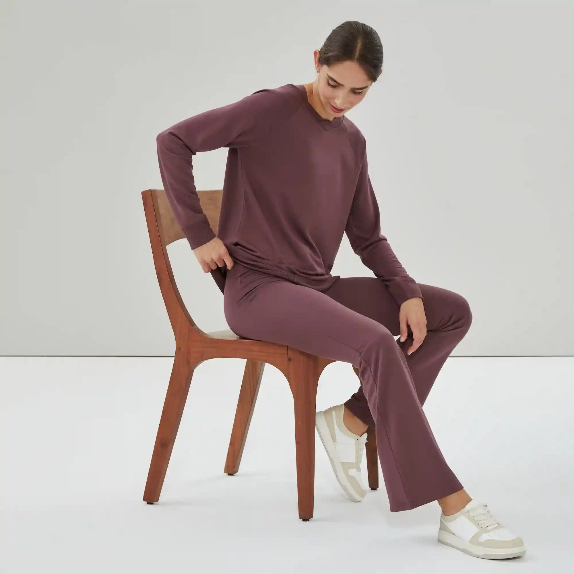 Micro French Terry Flared Sweatpant