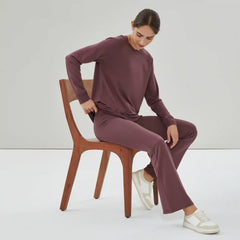 Micro French Terry Flared Sweatpant