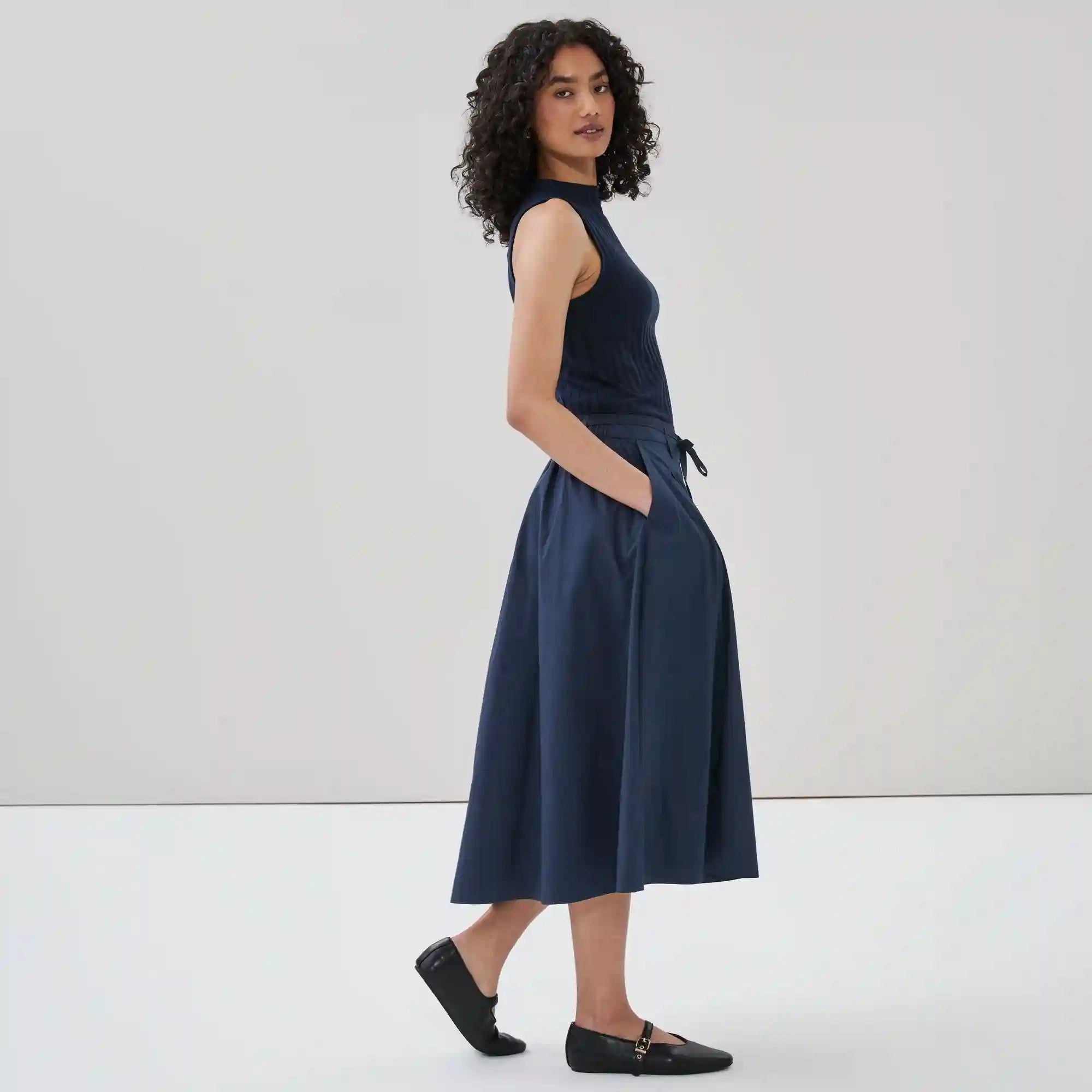 Flared Midi Skirt