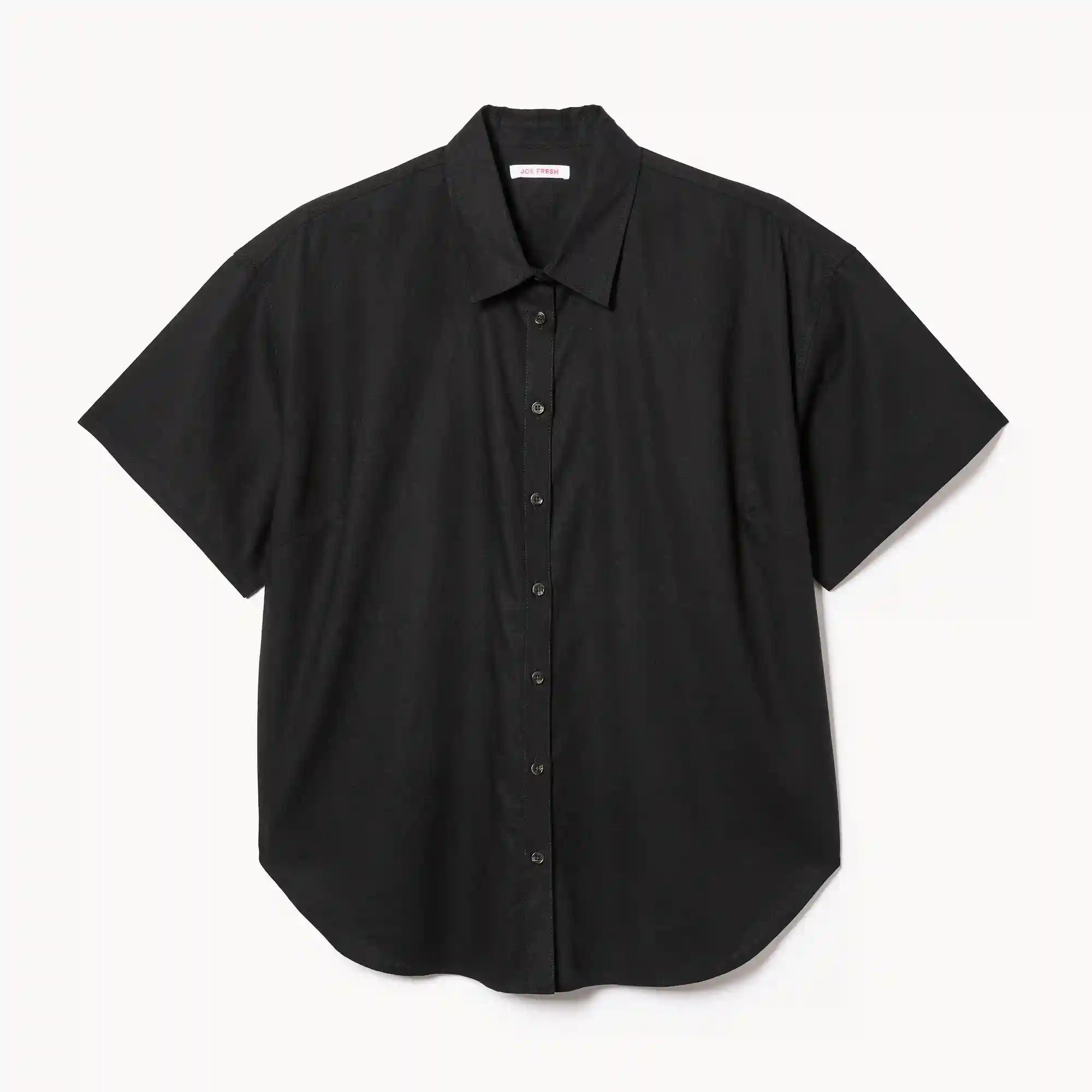 Women+ Linen Cotton Button-Up Shirt