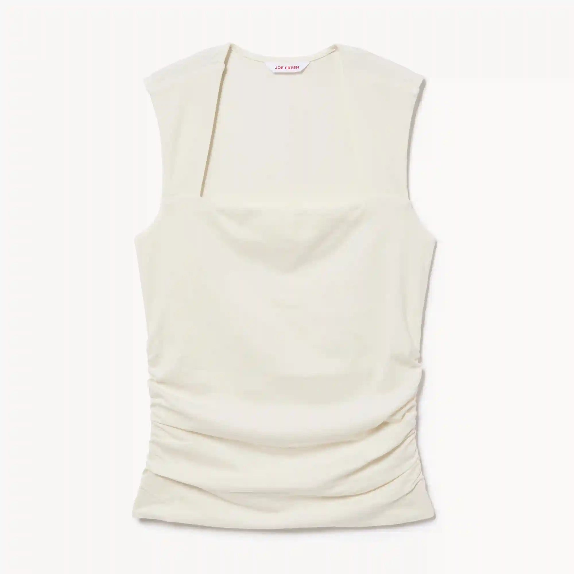 Ruched Square Neck Tank