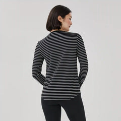 Active Striped Long Sleeve Top