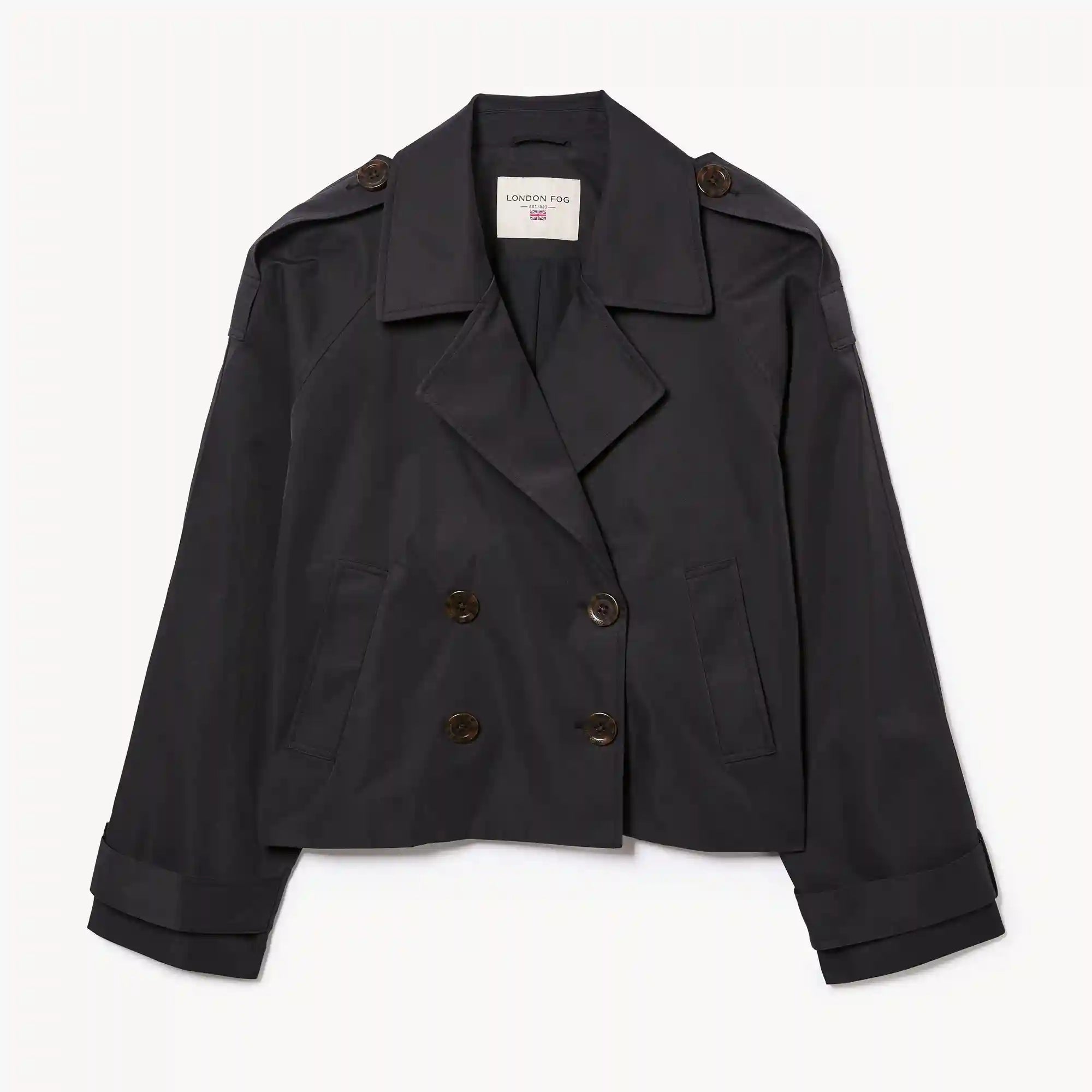 London Fog Cropped Trench Coat