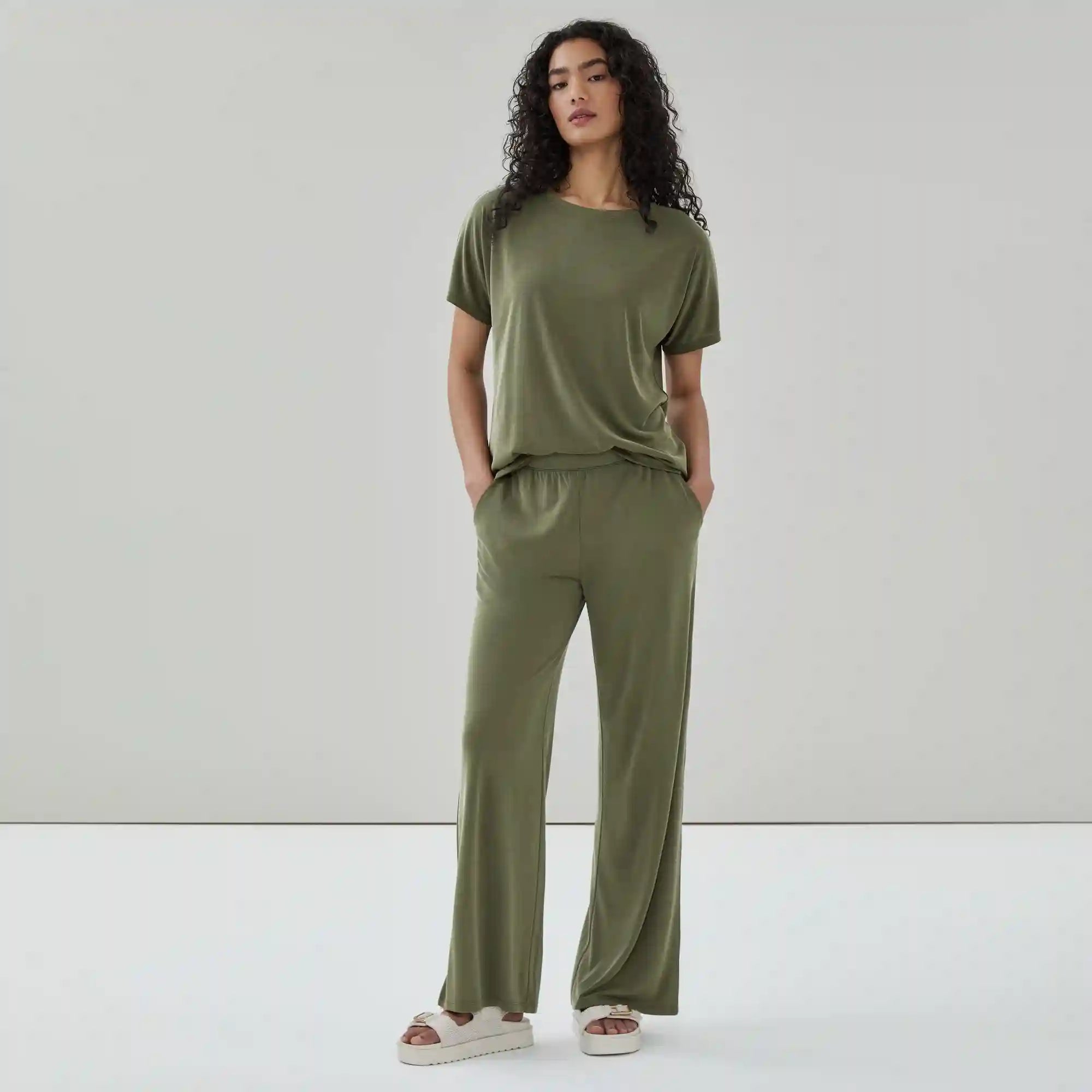 Sand Wash Wide Leg Pant