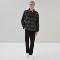 Men's Woven Melton Shacket