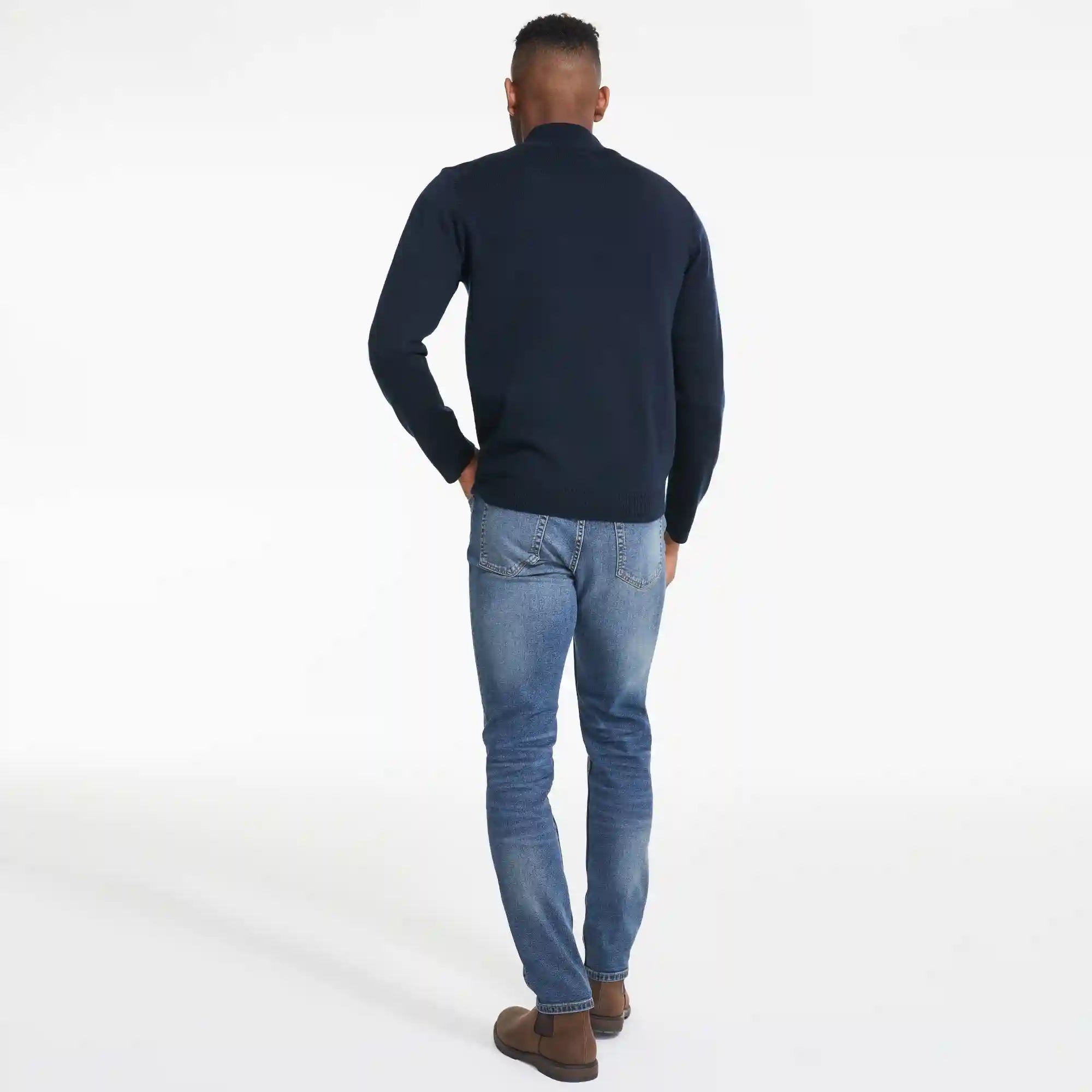 Men's Premium Quarter-Zip Merino Sweater