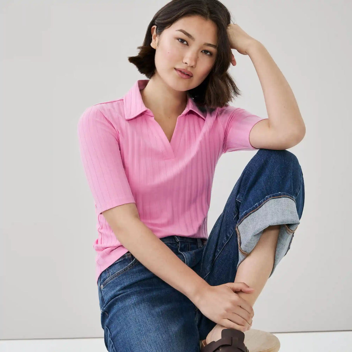 Ribbed Polo