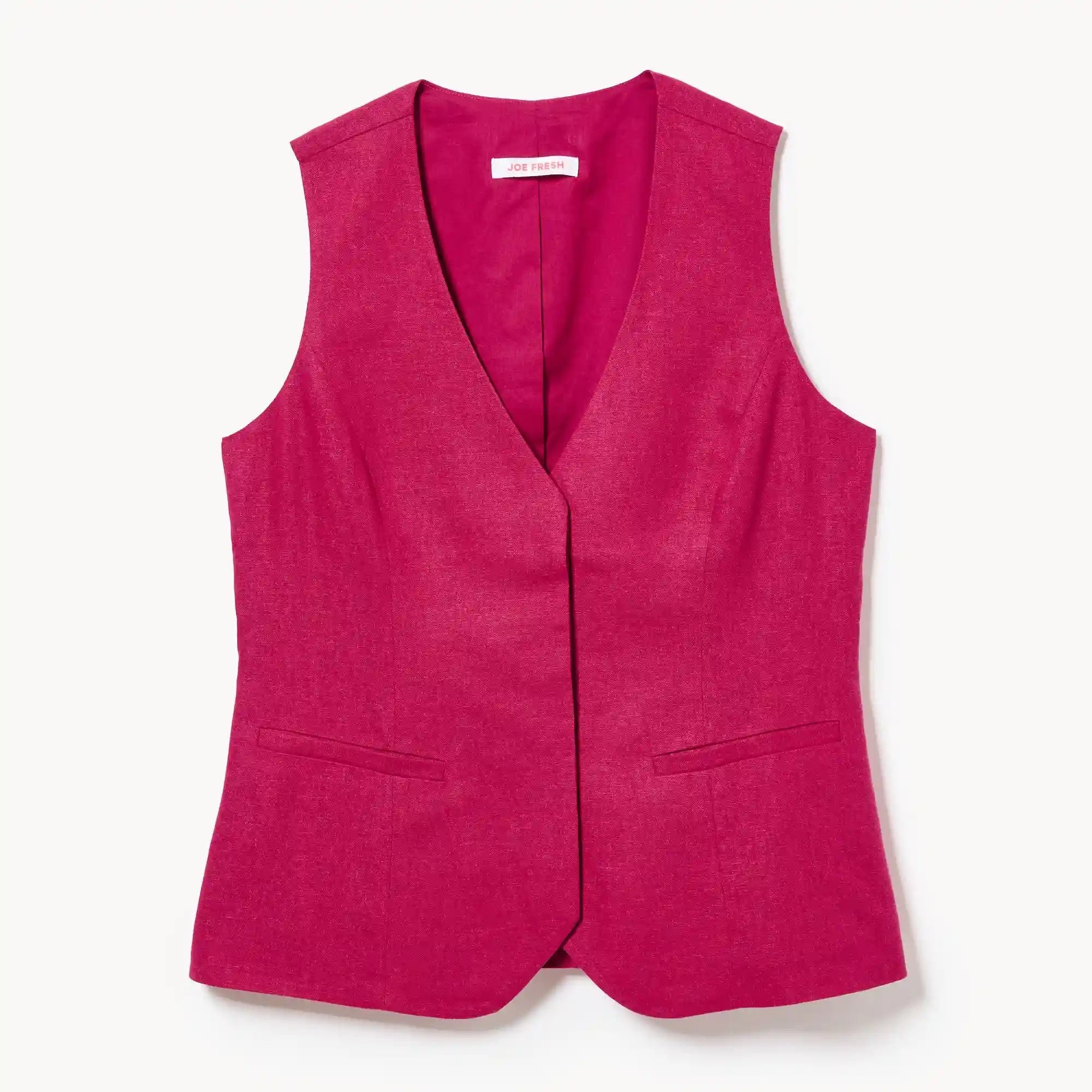 Linen Blend Vest