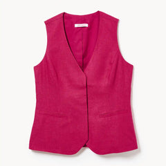 Linen Blend Vest