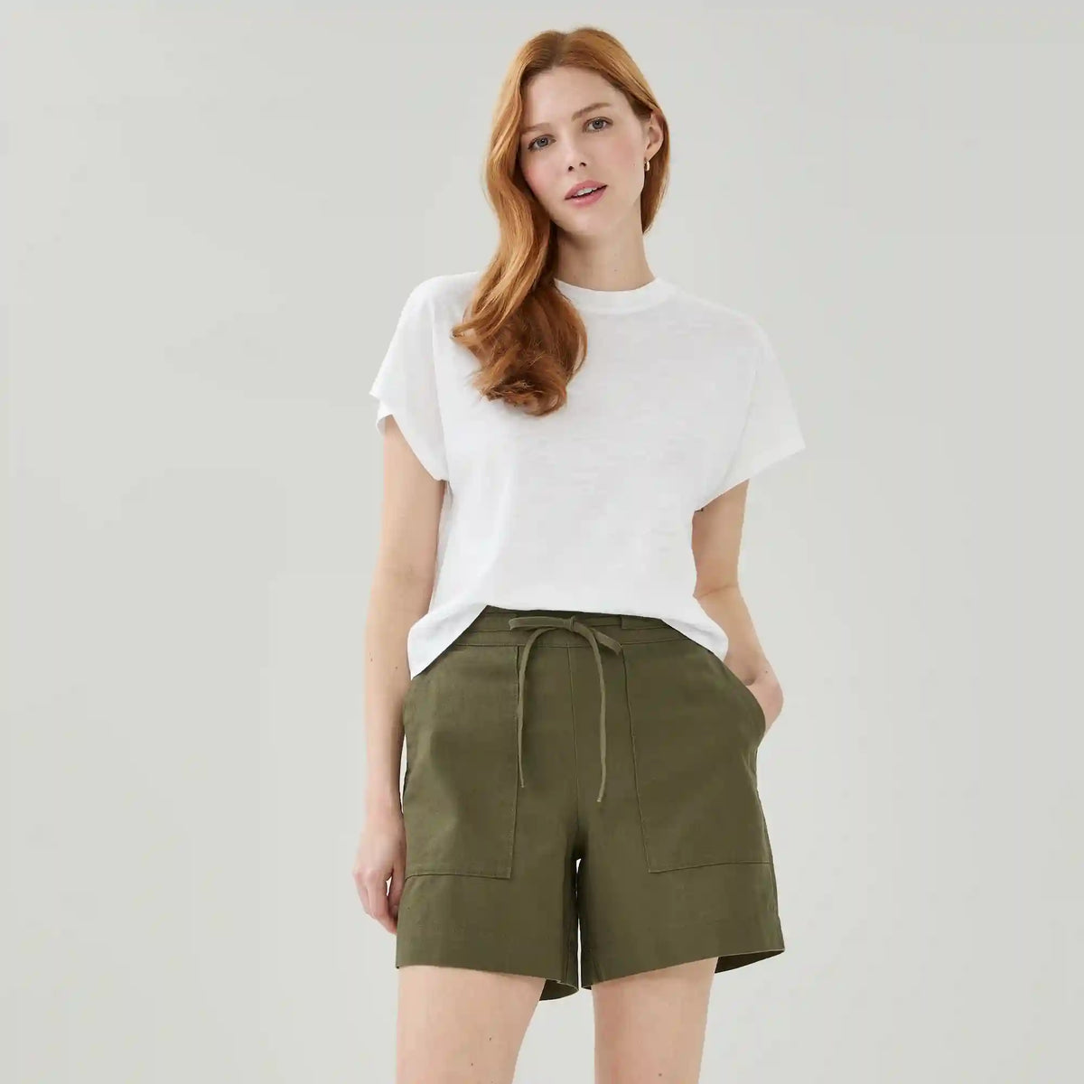 Linen Cotton Utility Short