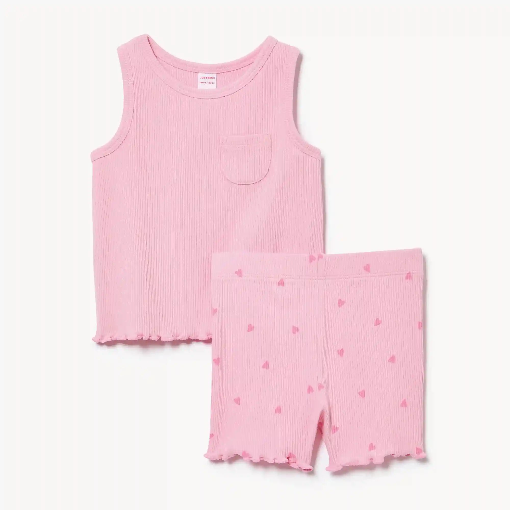 Baby Girls' Ribbed 2-Piece Set